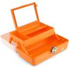 Caboodles On-The-Go-Girl Case(White Orange School Spirit)