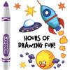 Crayola 12 Count Washable Bulk Markers, Green(Violet)