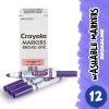 Crayola 12 Count Washable Bulk Markers, Green(Violet)