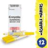 Crayola 12 Count Washable Bulk Markers, Green(Yellow)