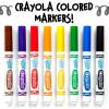 Crayola 12 Count Washable Bulk Markers, Green(Yellow)