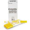 Crayola Broad Line Markers – Black (12ct), Markers for Kids, Bulk School Supplies for Teachers, Nontoxic, Marker Refill with Reusable Box(Yellow)