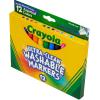 Crayola Broad Line Markers (12 Count), Washable Markers for Kids, Assorted Colors, Arts & Crafts Supplies, For Coloring Books & Art Projects, Ages 3+(12 Count (Pack of 2))