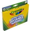 Crayola Broad Line Markers (12 Count), Washable Markers for Kids, Assorted Colors, Arts & Crafts Supplies, For Coloring Books & Art Projects, Ages 3+(12 Count (Pack of 1))
