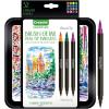 Crayola Brush & Detail Dual Tip Marker Set, 16 Markers, 32 Colors, Adult Coloring Markers, Gifts for Teens & Adults(Brush & Detail)
