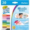 Crayola Color Wonder Mess Free Fingerpaint & Stamper Kit, Safari Stamps for Kids, Color Reveal Ink, Toddler Activity, Gifts, 3+(Classic Markers)