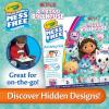 Crayola Color Wonder Mess Free Fingerpaint & Stamper Kit, Safari Stamps for Kids, Color Reveal Ink, Toddler Activity, Gifts, 3+(Gabby’s Dollhouse Activity Kit)