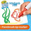 Crayola Color Wonder Mess Free Fingerpaint & Stamper Kit, Safari Stamps for Kids, Color Reveal Ink, Toddler Activity, Gifts, 3+(Paint Brush Pens)