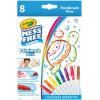 Crayola Color Wonder Mess Free Fingerpaint & Stamper Kit, Safari Stamps for Kids, Color Reveal Ink, Toddler Activity, Gifts, 3+(Paint Brush Pens)