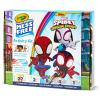 Crayola Color Wonder Mess Free Fingerpaint & Stamper Kit, Safari Stamps for Kids, Color Reveal Ink, Toddler Activity, Gifts, 3+(Spidey Activity Kit)