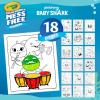 Crayola Color Wonder Prehistoric Pals, Dinosaur Coloring Pages, Mess Free Coloring for Toddlers, Dinosaur Toys, Toddler Travel Activity & Gifts(Baby Shark)