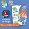 Crayola Color Wonder Prehistoric Pals, Dinosaur Coloring Pages, Mess Free Coloring for Toddlers, Dinosaur Toys, Toddler Travel Activity & Gifts(Blippi)