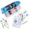 Crayola Coloring Set with Limited Edition Mauve Art Case, Limited Edition Crayons, 50+ Pieces, Gifts for Kids(Blue)