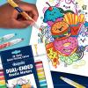 Crayola Dual Chisel Tip & Brush Markers (12ct), Markers for Adults, Art Marker Set, Coloring Supplies, Gifts for Teens & Adults(Dual-Ended)