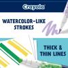 Crayola Dual Chisel Tip & Brush Markers (12ct), Markers for Adults, Art Marker Set, Coloring Supplies, Gifts for Teens & Adults(Dual-Ended)