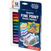 Crayola Dual Chisel Tip & Brush Markers (12ct), Markers for Adults, Art Marker Set, Coloring Supplies, Gifts for Teens & Adults(Fine Point)