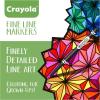 Crayola Fine Line Markers for Adults (40ct), Skinny Marker Set for Adult Coloring Books, Stocking Stuffer for Teens, Aesthetic Art Supplies, Stress Relief Activity