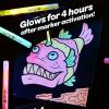 Crayola Glow Fusion, Glow in The Dark Coloring Set with Markers, Alien & Monster Coloring Pages, Gift for Kids(Deep Sea Creatures)