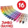 Crayola Jumbo Crayons Bulk, 6 Sets of 16 Large Crayons for Toddlers & Kids, School Supplies, Gifts [Amazon Exclusive](16 Count (Pack of 6))