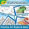 Crayola Light Up Tracing Pad Pink, Best Birthday, Holiday & Christmas Gifts for Girls & Boys, 6, 7, 8 Year Olds, Kids Toys, Light Box Art Kit for Kids [Amazon Exclusive](Blue)