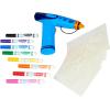 Crayola Marker Airbrush Spray Art Kit, Battery-Powered Sprayer with 8 Washable Markers & 5 Stencils, Holiday for Kids, DIY Craft Set, Ages 6+