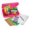 Crayola Neon Art Case (50+pcs), Holiday for Boys & Girls, Neon Paint, Markers & Crayons, Kids Glow in The Dark Art Set, Ages 5+(All That Glitter)