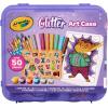 Crayola Neon Art Case (50+pcs), Holiday for Boys & Girls, Neon Paint, Markers & Crayons, Kids Glow in The Dark Art Set, Ages 5+(Glitter)