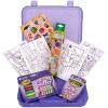 Crayola Neon Art Case (50+pcs), Holiday for Boys & Girls, Neon Paint, Markers & Crayons, Kids Glow in The Dark Art Set, Ages 5+(Glitter)
