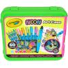 Crayola Neon Art Case (50+pcs), Holiday for Boys & Girls, Neon Paint, Markers & Crayons, Kids Glow in The Dark Art Set, Ages 5+(Neon)