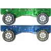 Crayola PIP-Mobiles Rolling Chassis Accessory for Magnetic Building Tiles – Add Wheels to Crayola PIP-Tile Sets – STEM Learning Toy for Kids Ages 3+ – Creative, Educational Toy – 2-Pack (Glitter)