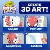 Crayola POPs 3D Kids Art Set, Spiderman Coloring Book Alternative, Gift for Boys & Girls, Ages 5+(Spiderman)
