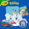 Crayola Pokemon Art Kit for Kids (45pcs), Pokemon Coloring Book Pages, Pokemon Stickers for Kids, Pokemon Toys, Gift for kids, Ages 4+(Squirtle)