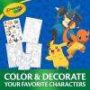 Crayola Pokemon Art Kit for Kids (45pcs), Pokemon Coloring Book Pages, Pokemon Stickers for Kids, Pokemon Toys, Gift for kids, Ages 4+(Squirtle)
