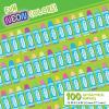 Crayola Shaped Neon Antibacterial Bandages for Kids, 100 CT – Adhesive Bandages for Minor Cuts, Scrapes, & Burns. Great Stocking Stuffer or White Elephant Gift
