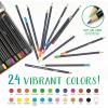 Crayola Signature Blend & Shade Soft Core Colored Pencils in Tin, Gift – 24 Count, Blend & Shade Colored Pencils