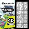 Crayola Tropical Garden Adult Coloring Book (40pgs), Adult Coloring Pages, Stress Relief Activity, Gift for Teens & Adults, 9+(BirdWatching)
