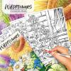 Crayola Tropical Garden Adult Coloring Book (40pgs), Adult Coloring Pages, Stress Relief Activity, Gift for Teens & Adults, 9+(Wildflowers)