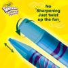 Crayola Twistables Colored Pencil Set (50ct), Stocking Stuffer for Kids & Teens, No Sharpen Colored Pencils For Kids Coloring Books, Drawing & Sketching, 4+