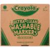 Crayola Ultra Clean Washable Markers Classpack (200ct), 10 Assorted Colors, Bulk Markers for Preschool, Kindergarten, Elementary Classrooms, Ages 3, 4, 5(Fine Line)