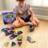 CreateOn Crayola Cosmic Magnetic Tiles, Building Set for Kids, Magnetic Building Toys for Kids, STEM Learning Toys for Boys and Girls Ages 3 and Up, 40-Piece Set (Cosmic)(36 Pieces)