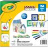 CreateOn Crayola Glitter Magnetic Tiles, Building Set for Kids, Magnetic Tiles, Kids’ Building Toys, STEM & Montessori Toys for Boys and Girls Ages 3+, 24-Piece Set (Glitter)(Doodle)