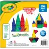 CreateOn Crayola Glitter Magnetic Tiles, Building Set for Kids, Magnetic Tiles, Kids’ Building Toys, STEM & Montessori Toys for Boys and Girls Ages 3+, 24-Piece Set (Glitter)(Bold)