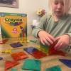 CreateOn Crayola Glitter Magnetic Tiles, Building Set for Kids, Magnetic Tiles, Kids’ Building Toys, STEM & Montessori Toys for Boys and Girls Ages 3+, 24-Piece Set (Glitter)(Bold)
