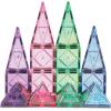 CreateOn Crayola Glitter Magnetic Tiles, Building Set for Kids, Magnetic Tiles, Magnetic Building Toys for Kids, STEM Easter Toys for Boys and Girls Ages 3 and Up, 40-Piece Set (Glitter)