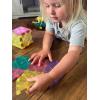 CreateOn Crayola Holiday Glitter Magnetic Tiles, Building Set for Kids, Magnetic Building Toys for Kids, STEM Travel Toys for Boys and Girls Ages 3+, 14-Piece Set (Holiday Glitter)(Pastel)