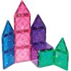 CreateOn Crayola Holiday Glitter Magnetic Tiles, Building Set for Kids, Magnetic Building Toys for Kids, STEM Travel Toys for Boys and Girls Ages 3+, 14-Piece Set (Holiday Glitter)(Glitter)