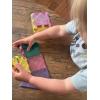 CreateOn Crayola Holiday Glitter Magnetic Tiles, Building Set for Kids, Magnetic Building Toys for Kids, STEM Travel Toys for Boys and Girls Ages 3+, 14-Piece Set (Holiday Glitter)(Pastel)