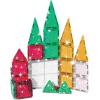 CreateOn Crayola Holiday Glitter Mini Micro Nano PIP Magnetic Tiles, Magnetic Kids’ Building Toys, STEM Learning Travel Toys for Boys and Girls, 27-Piece Set