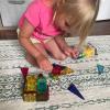 CreateOn Crayola Limited Edition Retro PIP Magnetic Tiles Set, Building Set for Kids, STEM Toys for Boys and Girls Ages 3 and Up, 14-Piece Set