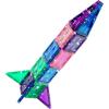 CreateOn Crayola Mini Magnetic PIP-Tiles, Building Set for Kids, Magnetic Building Toys for Kids, STEM Travel Toys for Boys and Girls Ages 3+, 24-Piece Set (Glitter)